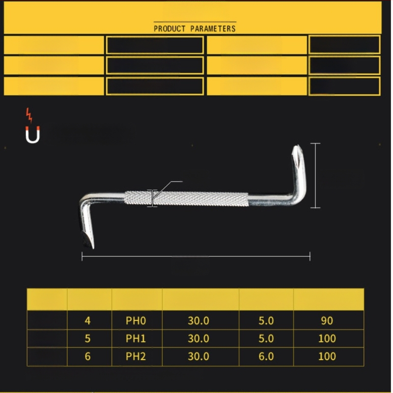 Z formos mini atsuktuvas su magnetine dviguba galva ir kryžiniu galu — Lion Tools
