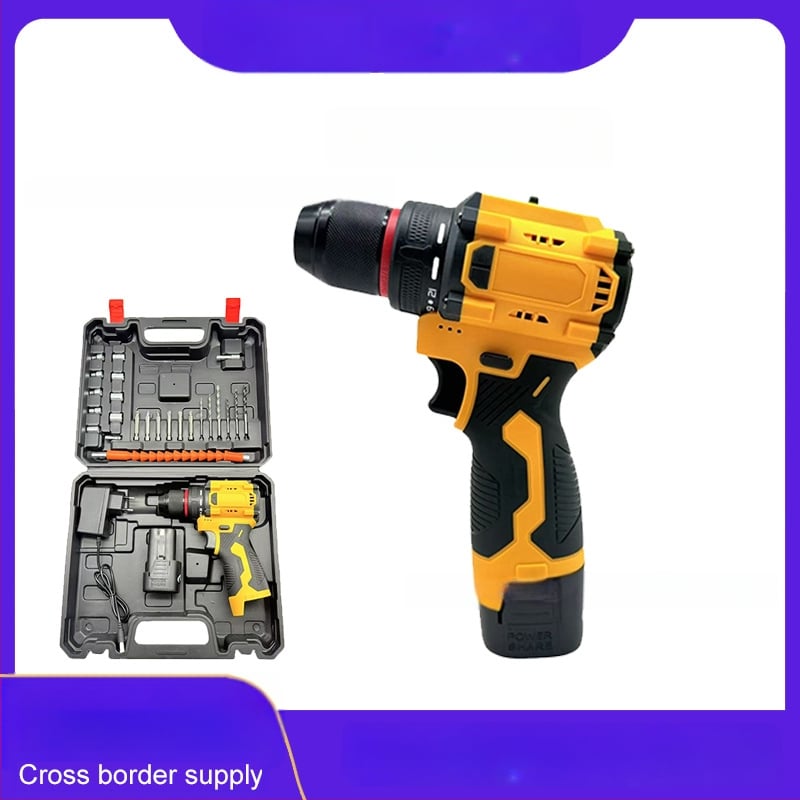 Bezkontaktinis belaidis grąžtas su Li-ion baterija, be šerklio, 2 greičiai, trijų žąsnų laikiklis, į priekį/atgal