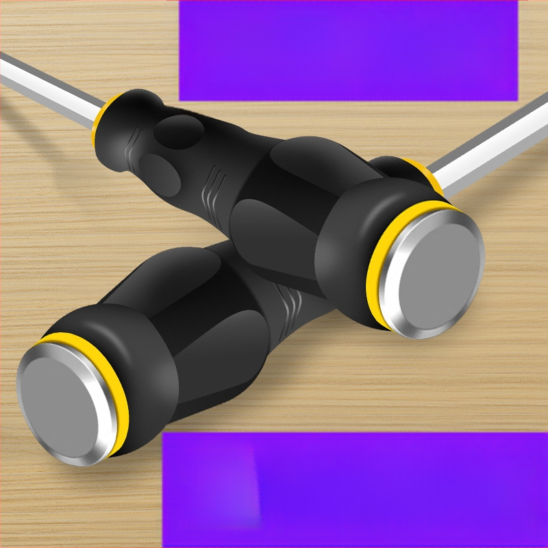 Skrutkovačių komplektas su kryžmine (Phillips) ir plokščia galva, magnetinis, chromo-vanadžio plienas, rankena PP, svoris 0,12 kg