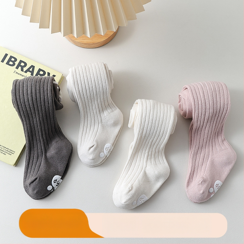 Бебешки унисекс памучни легинси с животински принт, противохлъзгащи, висока талия, 76.6% памук