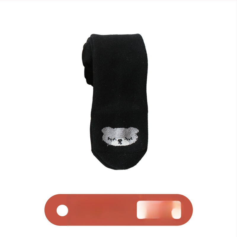 Бебешки памучни леггинги с терри за есен-зима, дебели, висока талия, пълна дължина, 90% памук, принт с анимационни герои