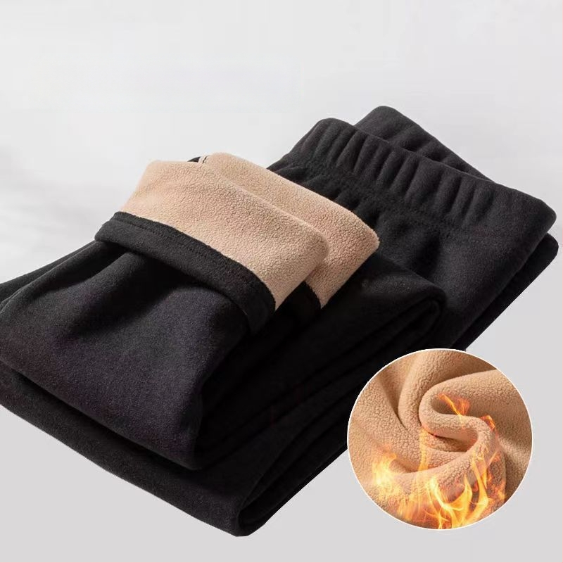 Női fleece-béléssel ellátott termo nadrág, testformázó, középmagas derekú, extrán vastag anyag, velúr bélés