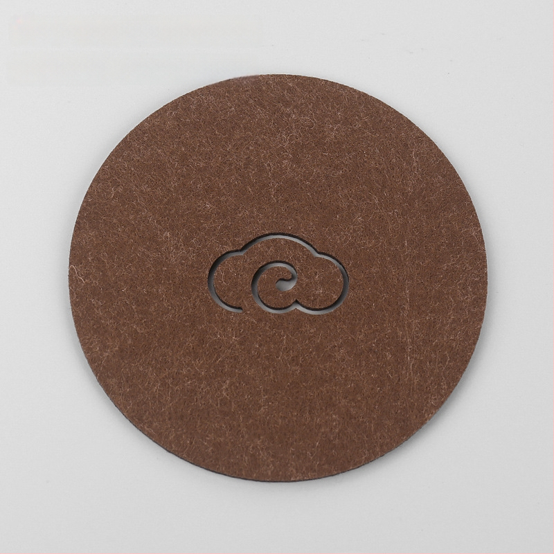 Ringjas filtsist teesalus tee seremonia jaoks, soojusisolaator, libisemisvastane ja imav