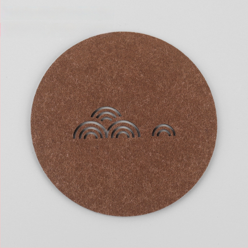 Ringjas filtsist teesalus tee seremonia jaoks, soojusisolaator, libisemisvastane ja imav