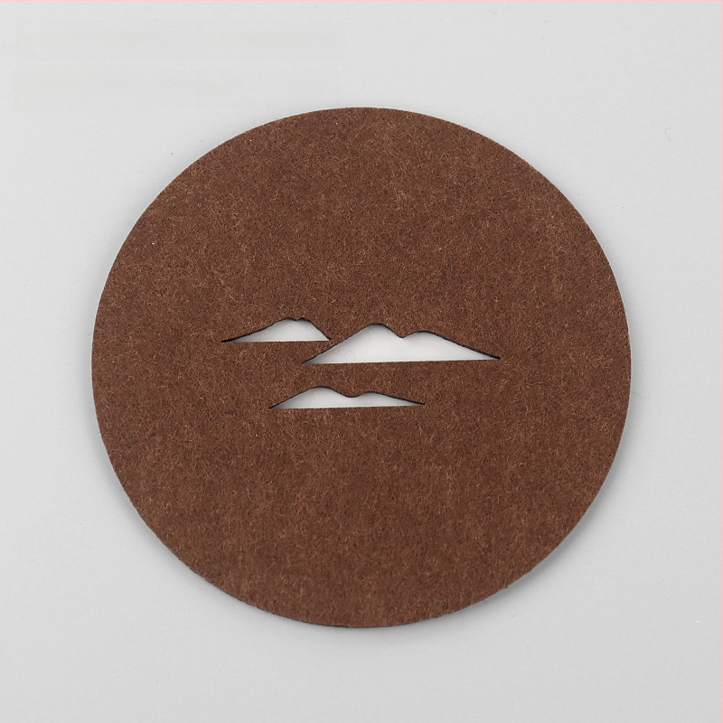 Ringjas filtsist teesalus tee seremonia jaoks, soojusisolaator, libisemisvastane ja imav