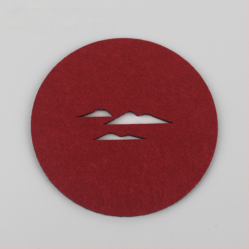 Ringjas filtsist teesalus tee seremonia jaoks, soojusisolaator, libisemisvastane ja imav