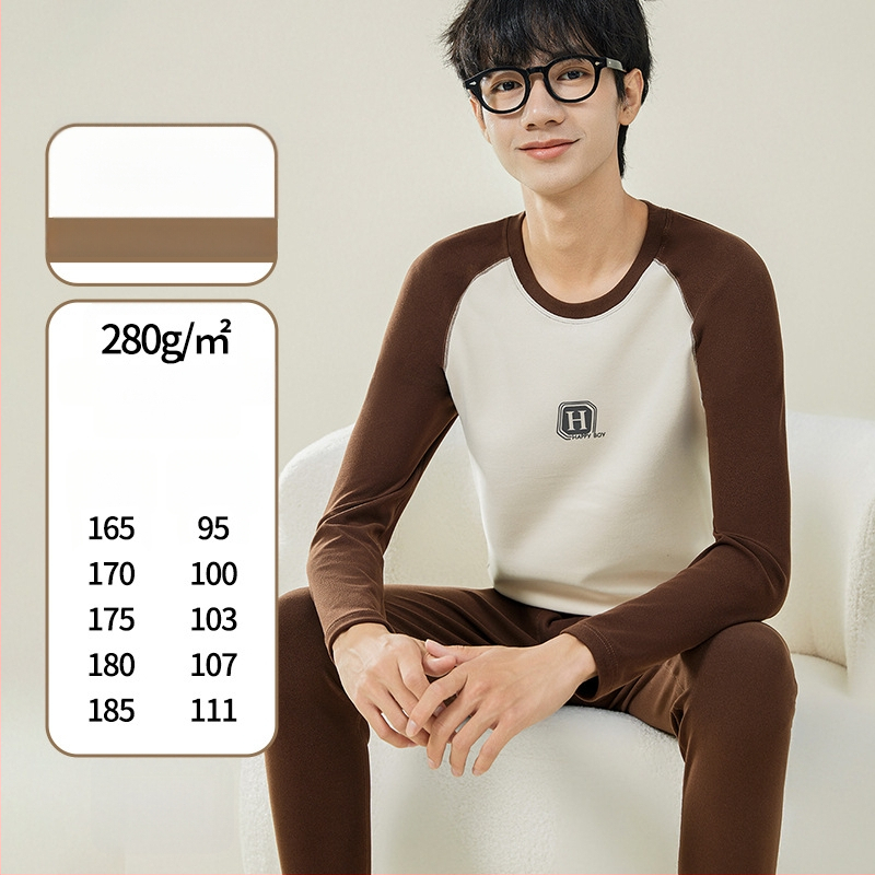 Paauglių termo komplektas — papildomai storas poliesterio audinys, 90% poliesteris, tankis 301–350 g/m², stiprus šilumos išlaikymas