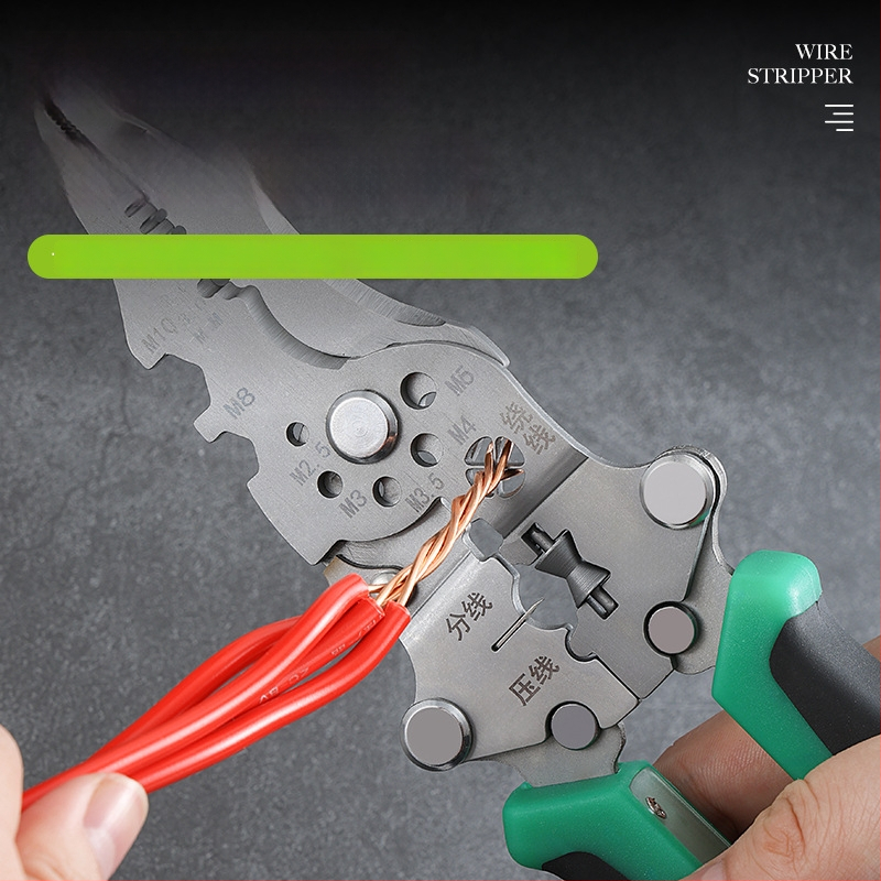 Iš nerūdijančio plieno sulankstomas laidų valiklis su elektriniu testeriu elektrikams