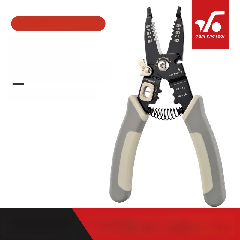 Huafeng YF084 Daugiafunkcinės laidų odėgimo replės, plokštės tipo aukšto anglies plienas, 205 g