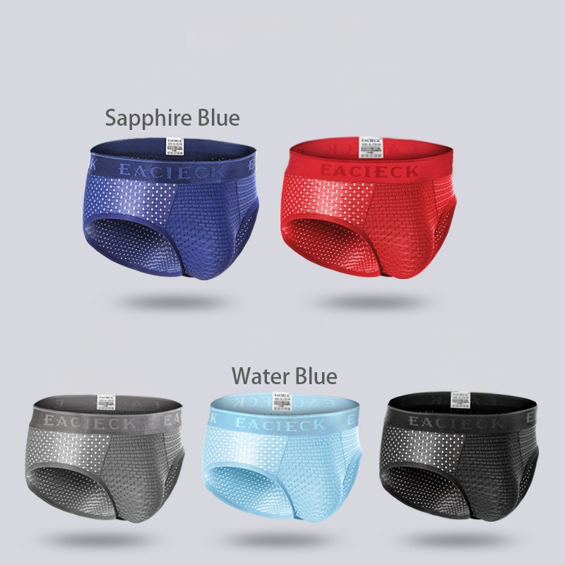 Muške gaćice velikog broja, tanke modal Ice Silk, prozračan mrežasti panel za ljeto