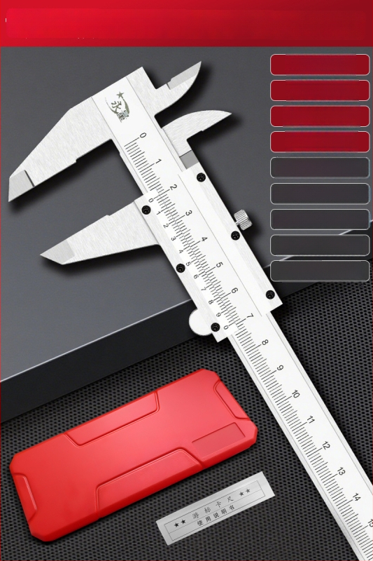 Rozsdamentes acél Vernier tolómérő, nagy pontosságú ipari osztály