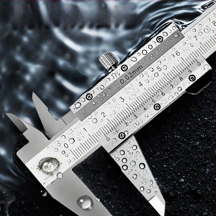 Rozsdamentes acél Vernier tolómérő, nagy pontosságú ipari osztály