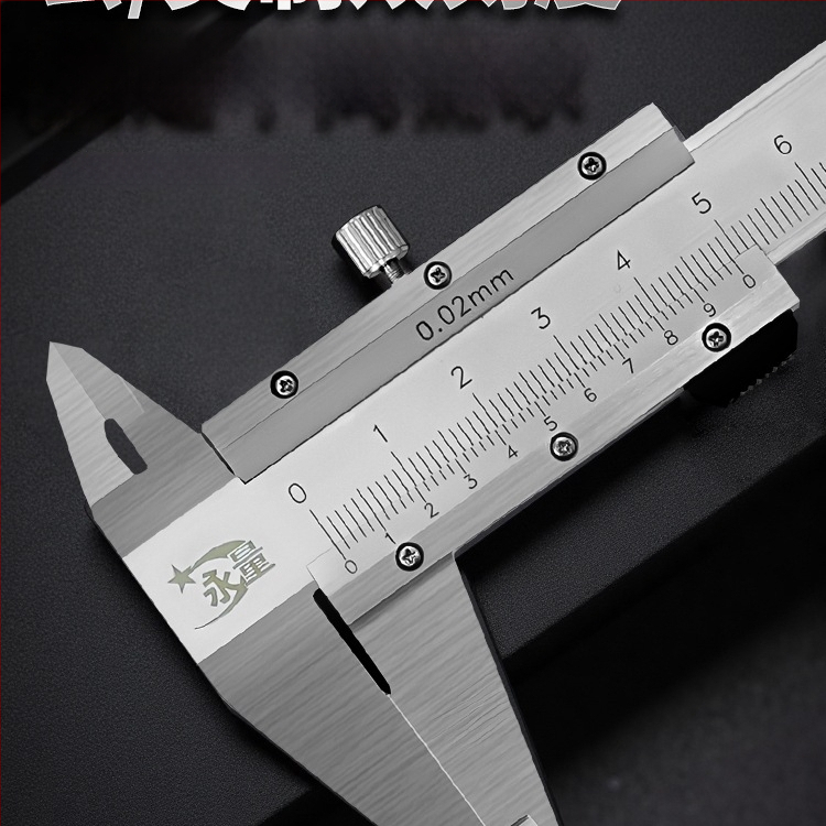 Rozsdamentes acél Vernier tolómérő, nagy pontosságú ipari osztály