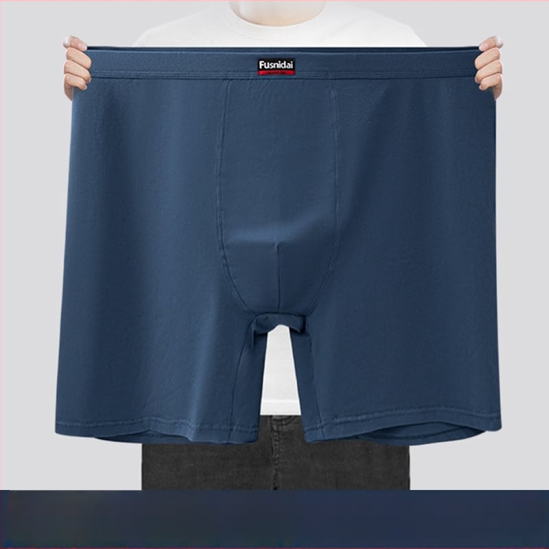 Meeste puuvillased kõrge vöökoha bokserid, hingavad, sportlikud