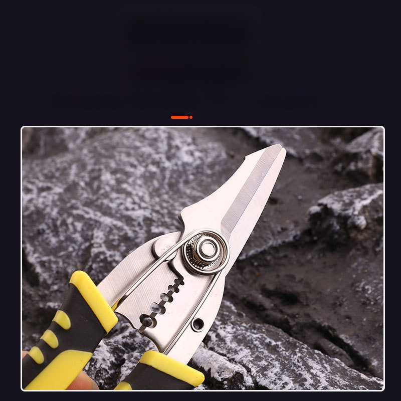 Saintly Apskrito laidų nuėmimo žnyplės – Elektriko daugiafunkcinis įrankis laidų nuėmimui ir pjovimui, svoris 011