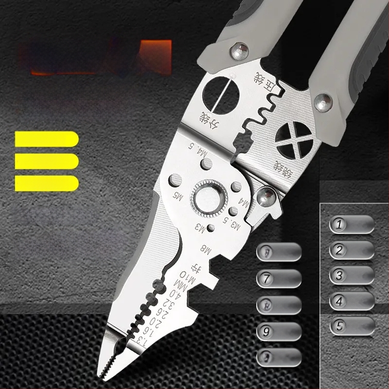 21-in-1 daugiafunkcinis laidų odos šalinimo įrankis elektrikams, pramoninės kokybės, svoris 154 g