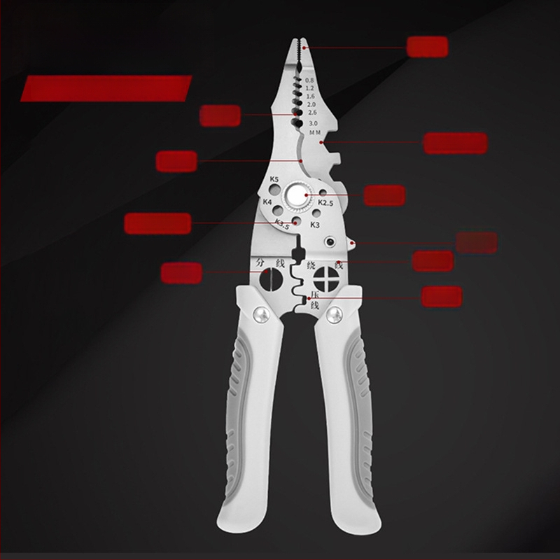 21-in-1 daugiafunkcinis laidų odos šalinimo įrankis elektrikams, pramoninės kokybės, svoris 154 g