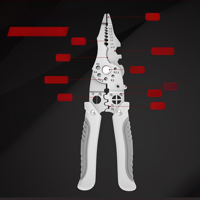 21-in-1 daugiafunkcinis laidų odos šalinimo įrankis elektrikams, pramoninės kokybės, svoris 154 g