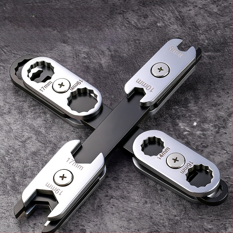 Niuxiang двуфункционален гаечен ключ от въглеродна стомана, полирана повърхност