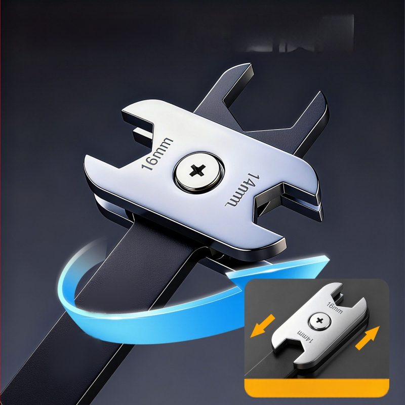 Niuxiang двуфункционален гаечен ключ от въглеродна стомана, полирана повърхност