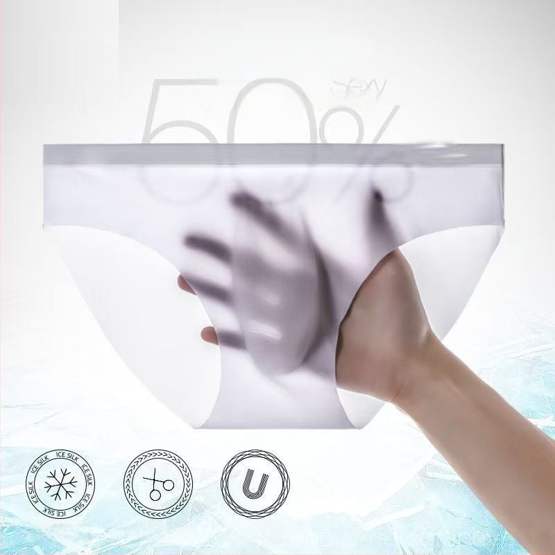 Muške Ice Silk gaćice, prozračne, brzo-sušeće, pleteni najlon, srednji pojas