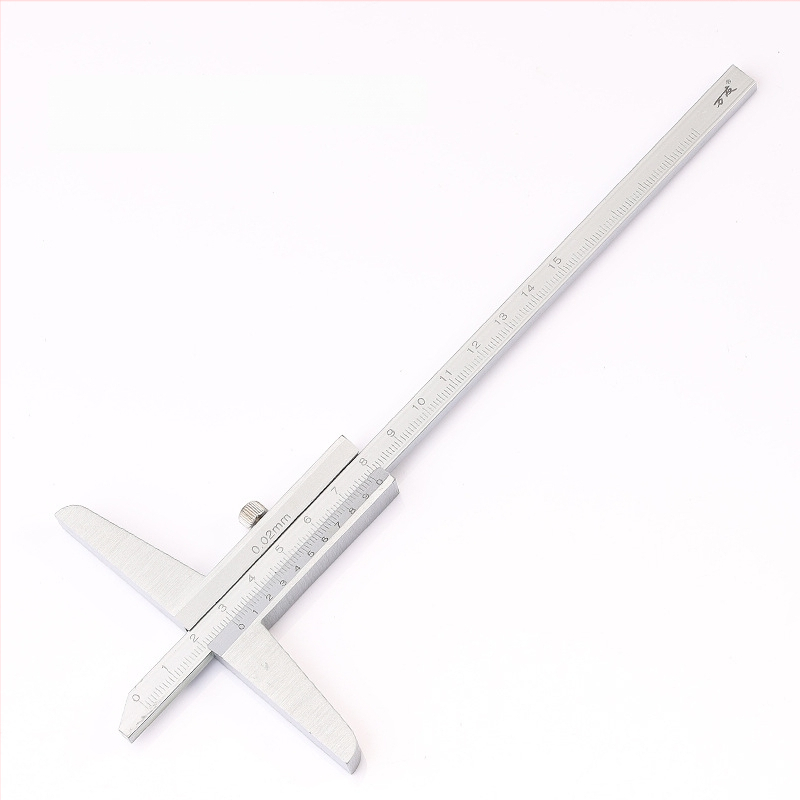 Mélységvernier tolómérő a mélység mérésére, tartományok 0-150/0-200/0-300/0-500 mm, nagy pontosság