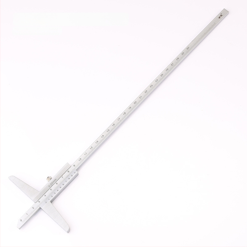 Mélységvernier tolómérő a mélység mérésére, tartományok 0-150/0-200/0-300/0-500 mm, nagy pontosság