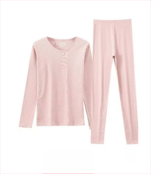 Ženski termalni komplet s kapuljačom, okruglim izrezom i dugim rukavima; izuzetno debela poliester tkanina za toplinu i anti-pilling.