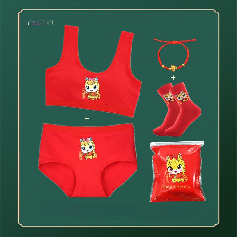 Fiatal lányoknak szóló pamutból készült fehérneműkészlet, teljes kosár, vékony formázott kosár, mellény-stílusú melltartó, merev vállpántok