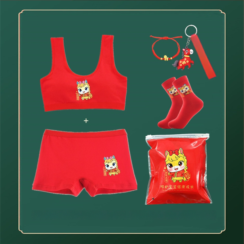 Fiatal lányoknak szóló pamutból készült fehérneműkészlet, teljes kosár, vékony formázott kosár, mellény-stílusú melltartó, merev vállpántok