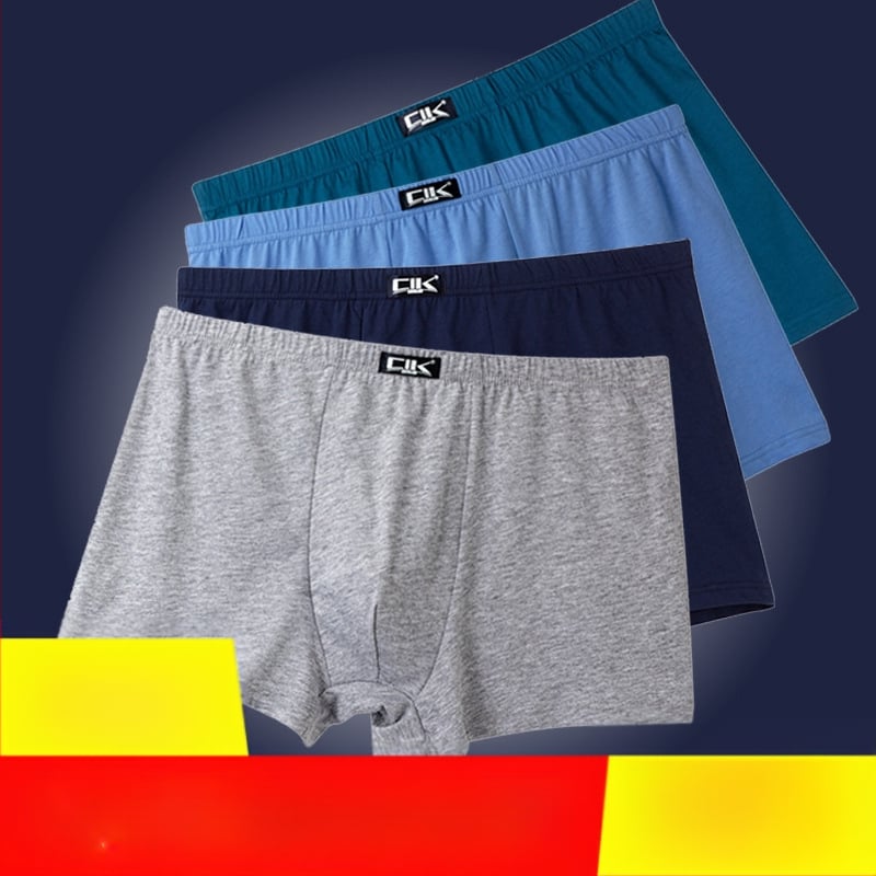 Muške pamučne bokserice, srednje visine pojasa, jednobojne, pleteni materijal, glavni materijal 100% pamuk