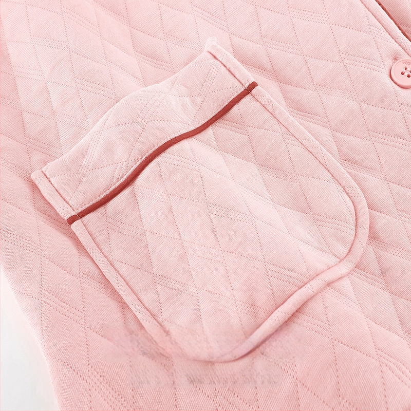 Odeća od flanelne tkanine, 100% pamuk, ekstra debeli, ovratnik s reverom, dugi rukavi, hlače