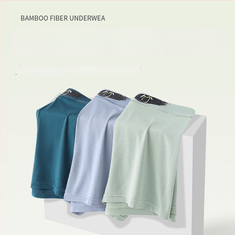 Meeste bambuskiust alus, antibakteriaalne, hingav, keskmise kõrgusega vöökoht; kootud kangas; häbemepiirkonna vooder tussah siidist; 90–95% bambuskiust