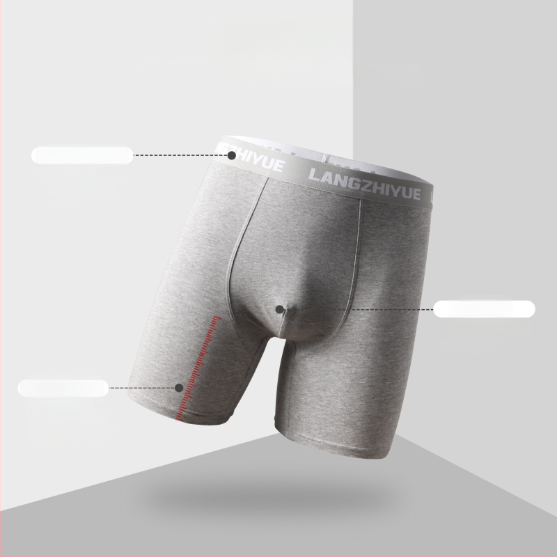 Meeste puuvillased pikad bokserid, kõrge vöökoht, 90–95% puuvill, hingavad