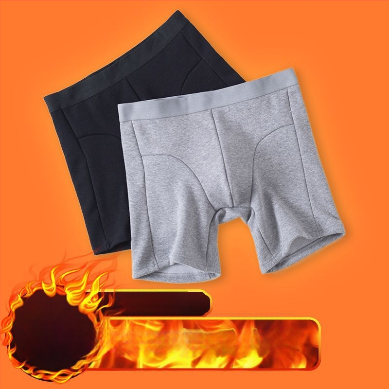 Meeste soojad puuvillased pikad aluspüksid, keskmise talje, antibakteriaalsed, sisemine puuvillane vooder
