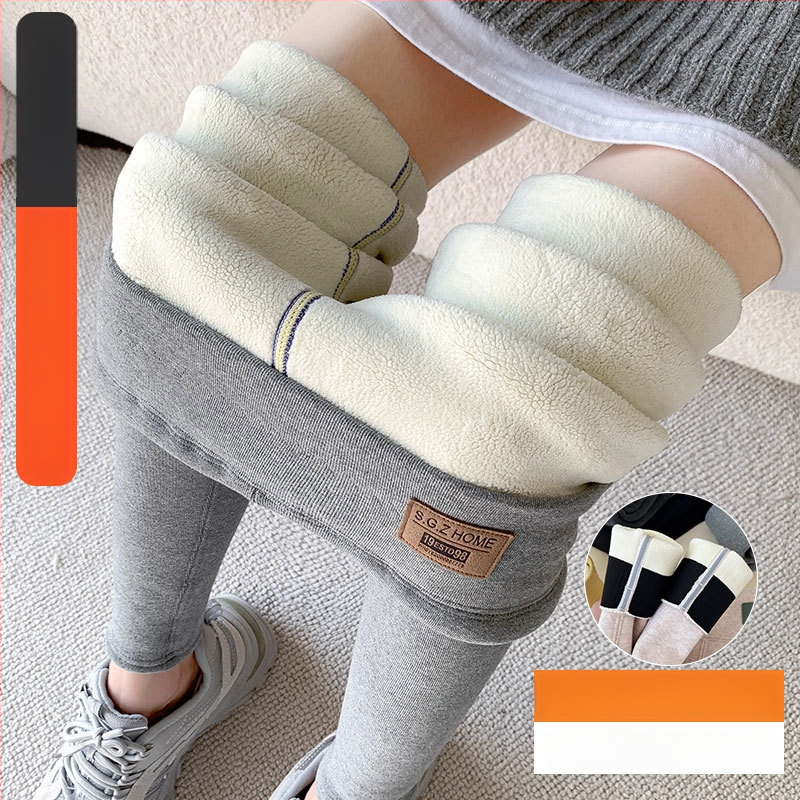 Naiste puuvillased leggingud fliisivoodriga, kõrge vöökoht kõhu kontrolliks, paksud talve-termo leggingud, koostis 95% puuvill ja kuni 30% spandex