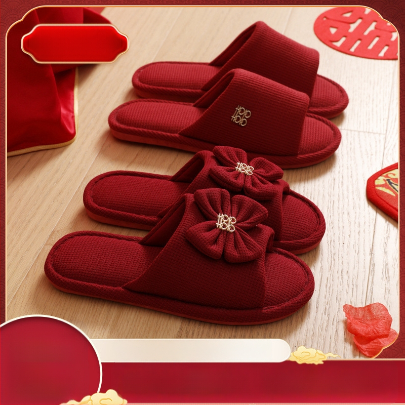 Uniszex esküvői papucs, toe-loop kialakítású, denim felsőrész, PVC talp, párnak