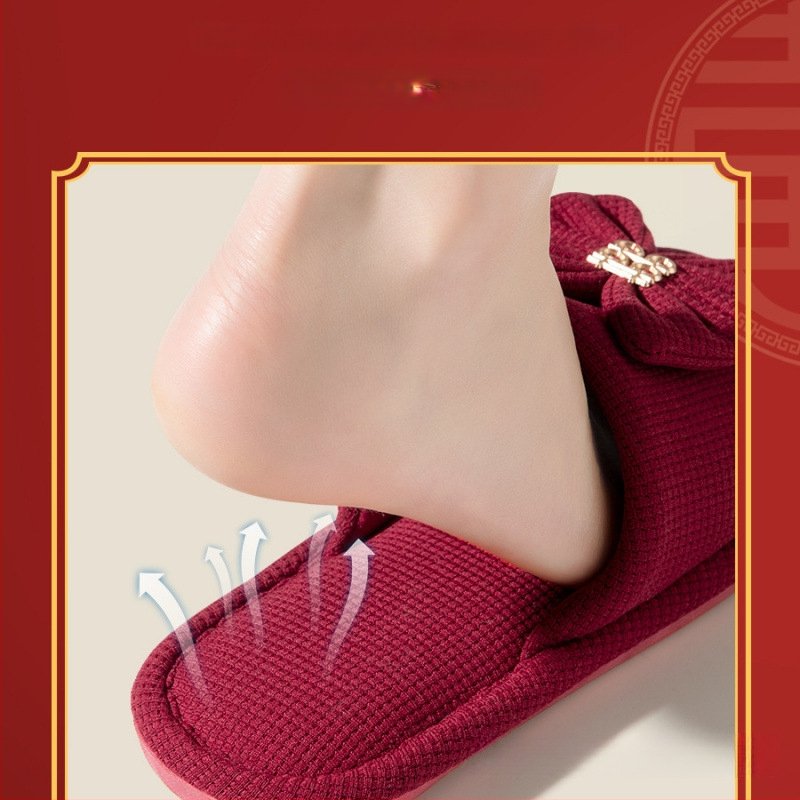 Uniszex esküvői papucs, toe-loop kialakítású, denim felsőrész, PVC talp, párnak