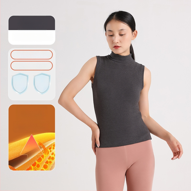 Moteriška šilta liemenė iš vokiečių fliso, pusaukštis kaklas, ultra stora 301-350 g/m², akrilas