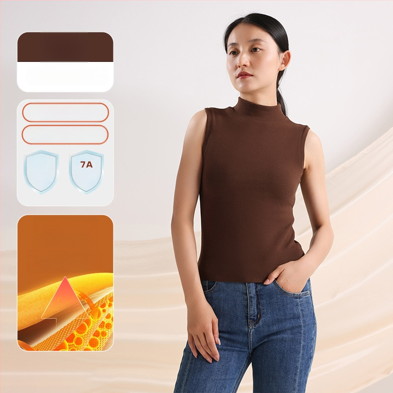 Moteriška šilta liemenė iš vokiečių fliso, pusaukštis kaklas, ultra stora 301-350 g/m², akrilas