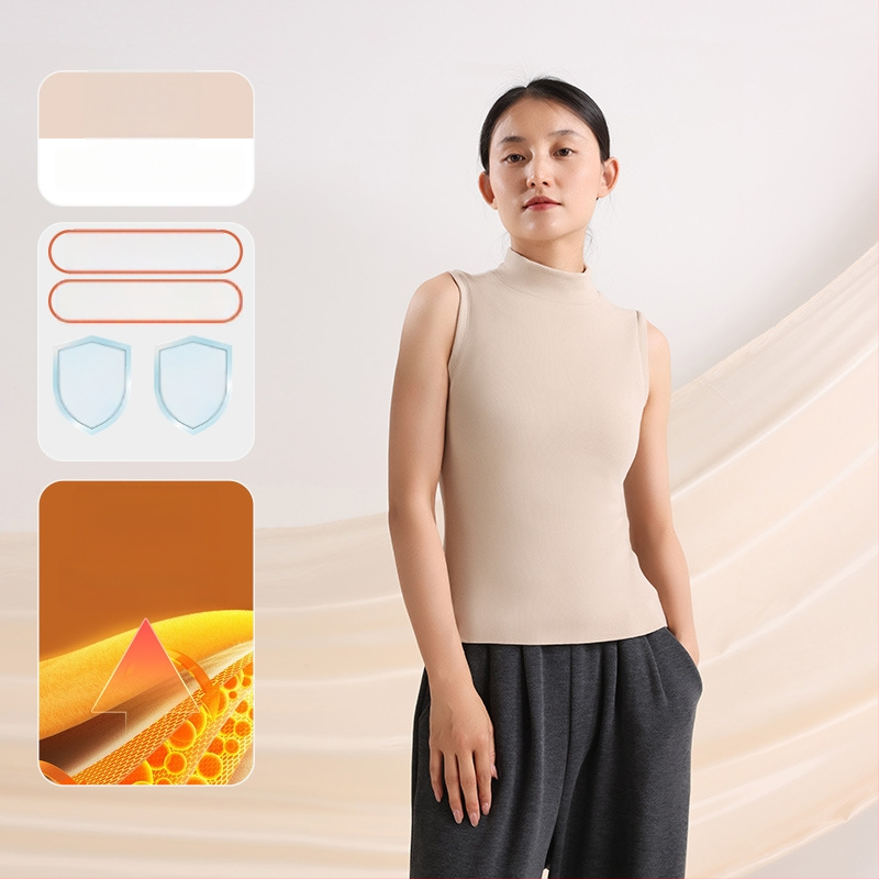 Moteriška šilta liemenė iš vokiečių fliso, pusaukštis kaklas, ultra stora 301-350 g/m², akrilas