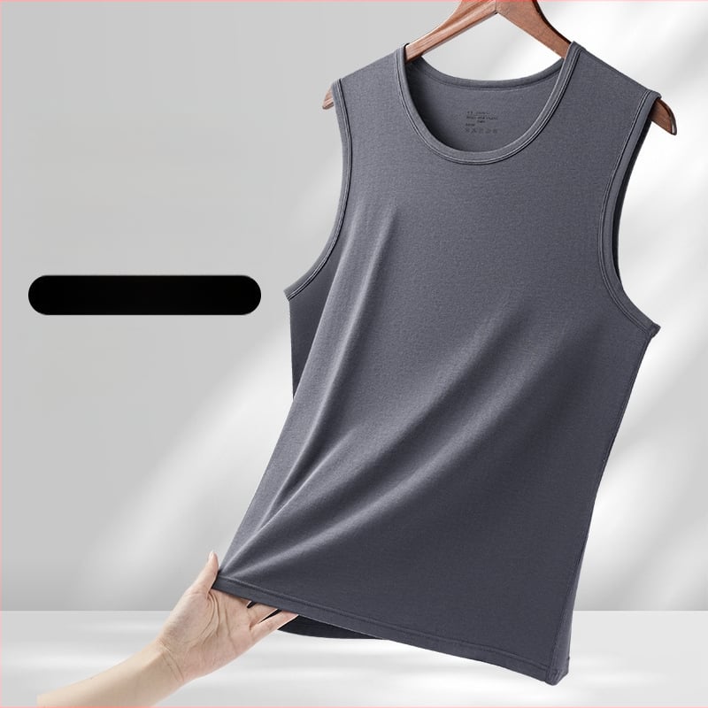 Modal muški bezrukavni T-shirt – ljeto, opuštena kroj, brzo suši, sportski