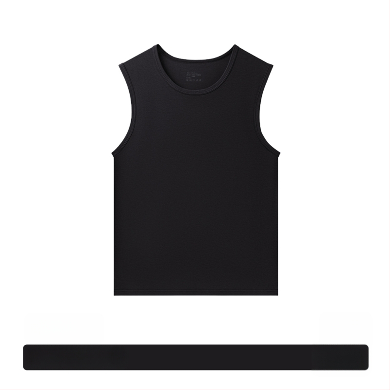 Modal muški bezrukavni T-shirt – ljeto, opuštena kroj, brzo suši, sportski