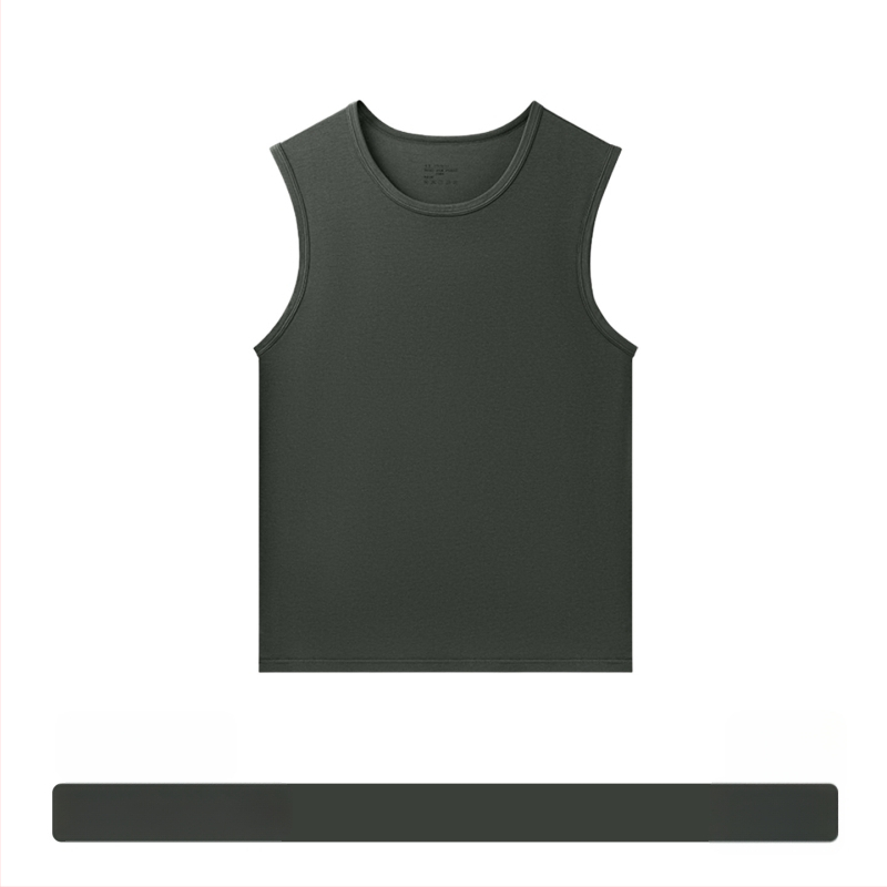 Modal muški bezrukavni T-shirt – ljeto, opuštena kroj, brzo suši, sportski