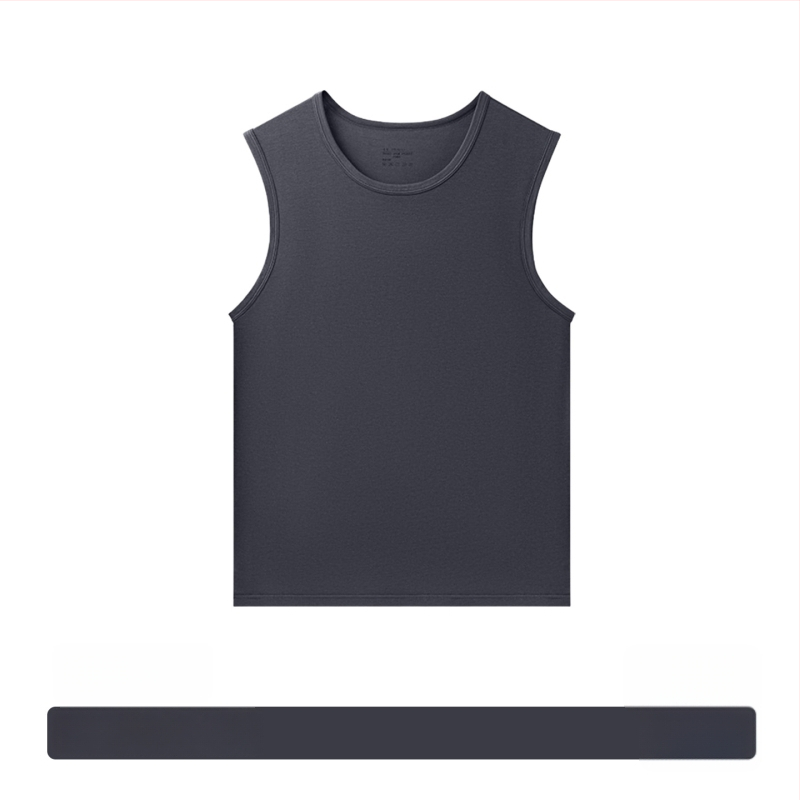 Modal muški bezrukavni T-shirt – ljeto, opuštena kroj, brzo suši, sportski