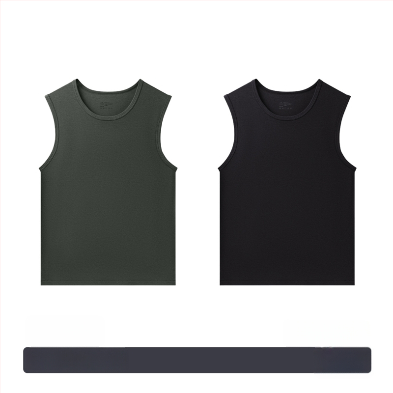 Modal muški bezrukavni T-shirt – ljeto, opuštena kroj, brzo suši, sportski