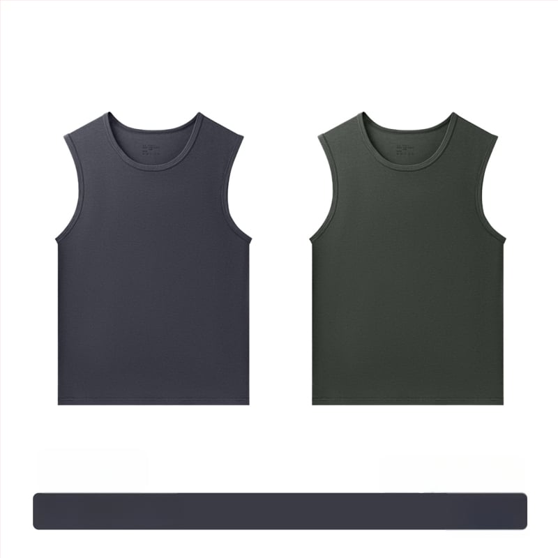 Modal muški bezrukavni T-shirt – ljeto, opuštena kroj, brzo suši, sportski