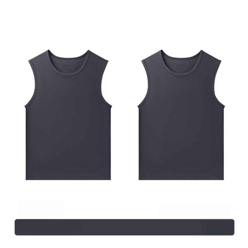 Modal muški bezrukavni T-shirt – ljeto, opuštena kroj, brzo suši, sportski