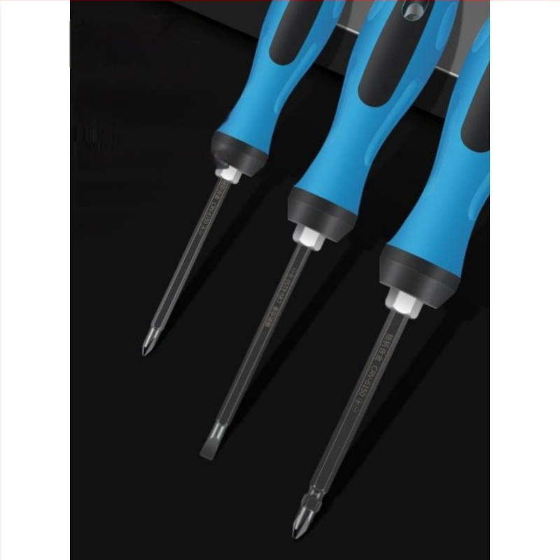 Deer Fairy Dviejų galvų atsuktuvų rinkinys: kryžminė (Phillips) ir plokščia galvutė, daugiafunkcis namų demontavimui ir remontui – anglies plienas