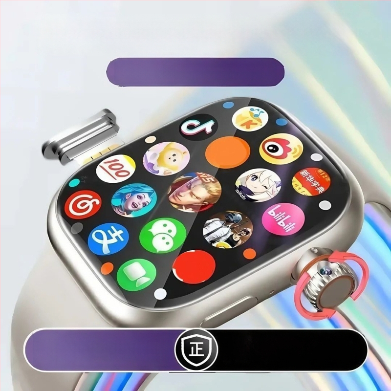 Έξυπνο ρολόι για ενήλικες και μαθητές με εφαρμογές προς λήψη, αναζήτηση ερωτήσεων, παιχνίδια με κάρτες και διπλό σύστημα Morse κώδικα (λουρί σιλικόνης, καντράν σε μορφή βαρελιού, Bluetooth)